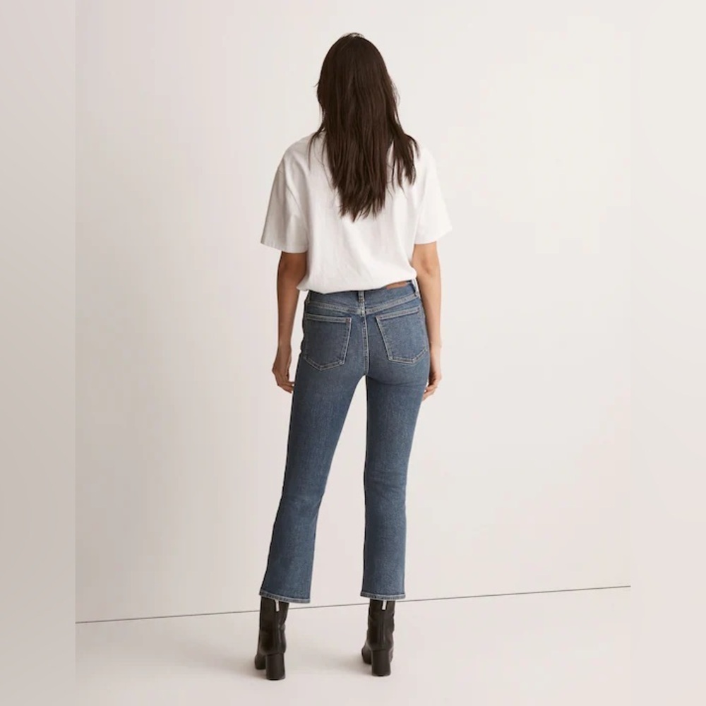 Madewell Women’s Tall Cali Demi-Boot Jeans in Glenside Wash - Size 25 Tall - Picture 10 of 10